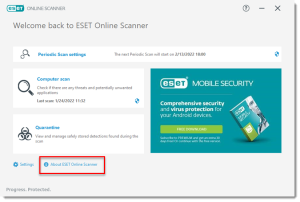 ESET Online Scanner