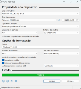 Como Criar Unidades USB Inicializáveis com Rufus