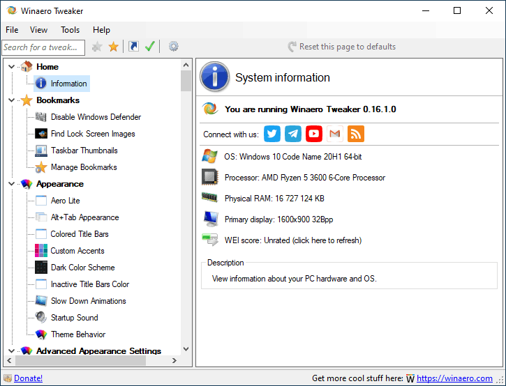 Winaero Tweaker: Personalize o Teu Windows com Eficiência